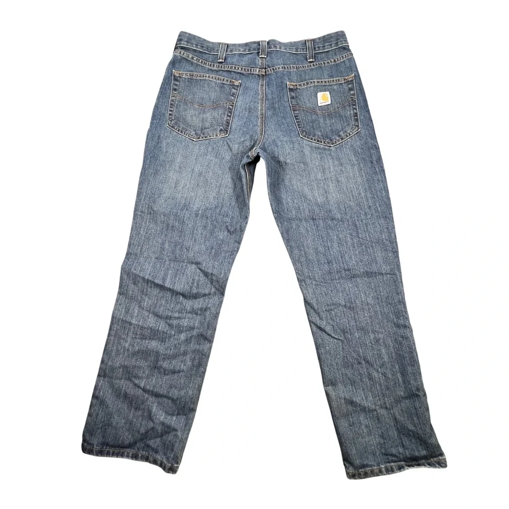 Carhartt Blue Jeans Mens 36x30 Relaxed Fit Straight Leg Denim 101483-980